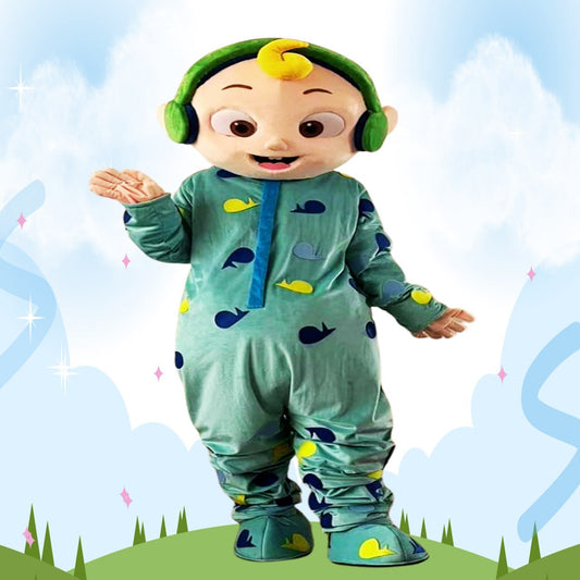 شخصية كوكوميلون مرحة للأطفال متاحة للتأجير في قطر لإحياء أعياد الميلاد والحفلات من نيو مارينا