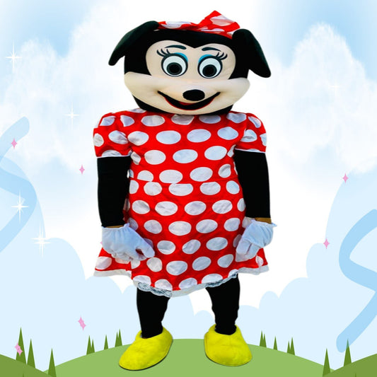 تأجير شخصية ميني ماوس الأنيقة لأعياد الميلاد في قطر | أجواء مرحة وصور تذكارية مع رفيقة ميكي المحبوبة