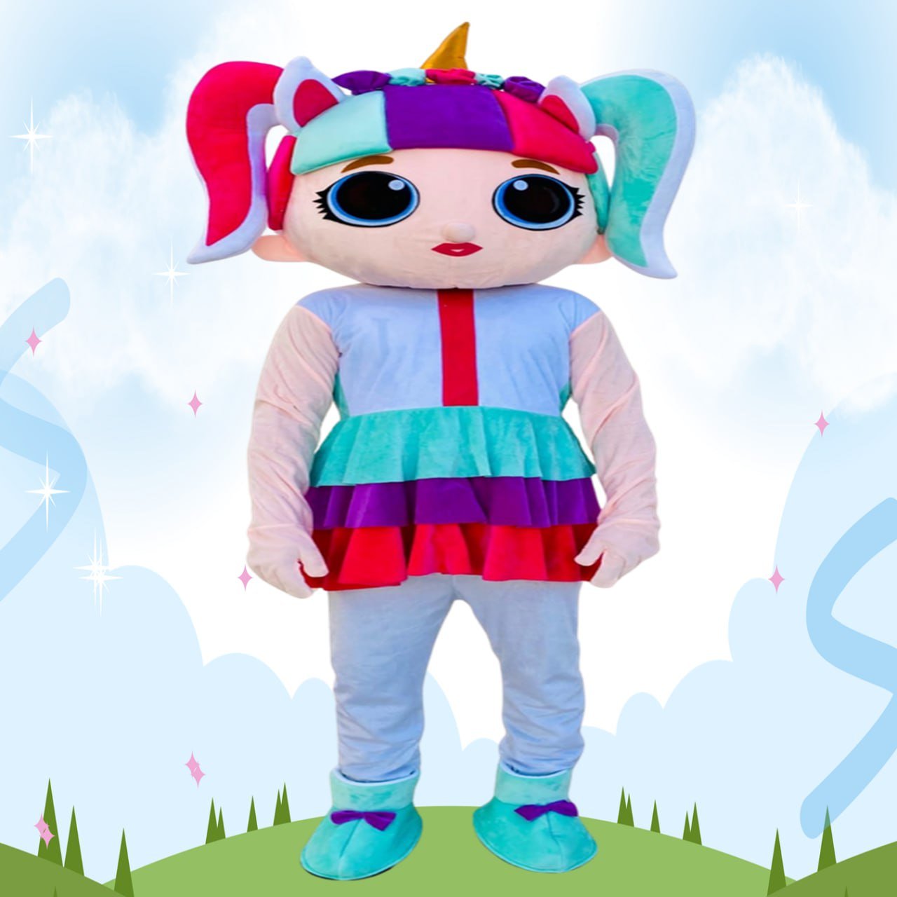 تأجير شخصية يونيكورن الساحرة لحفلات الأطفال في قطر | أجواء خيالية ساحرة مع نيو مارينا